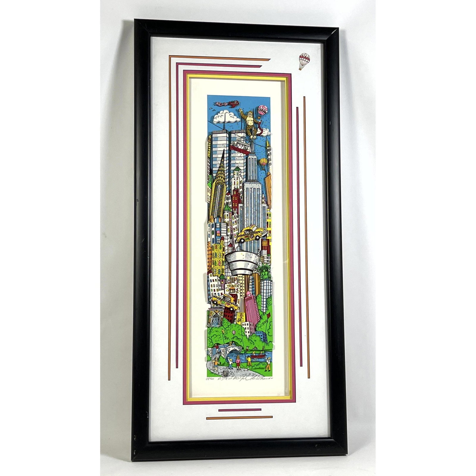 CHARLES FAZZINO A Slice of New York 3D Art. Features  Guggenheim. Empire State Building with King Ko (1 of 11)