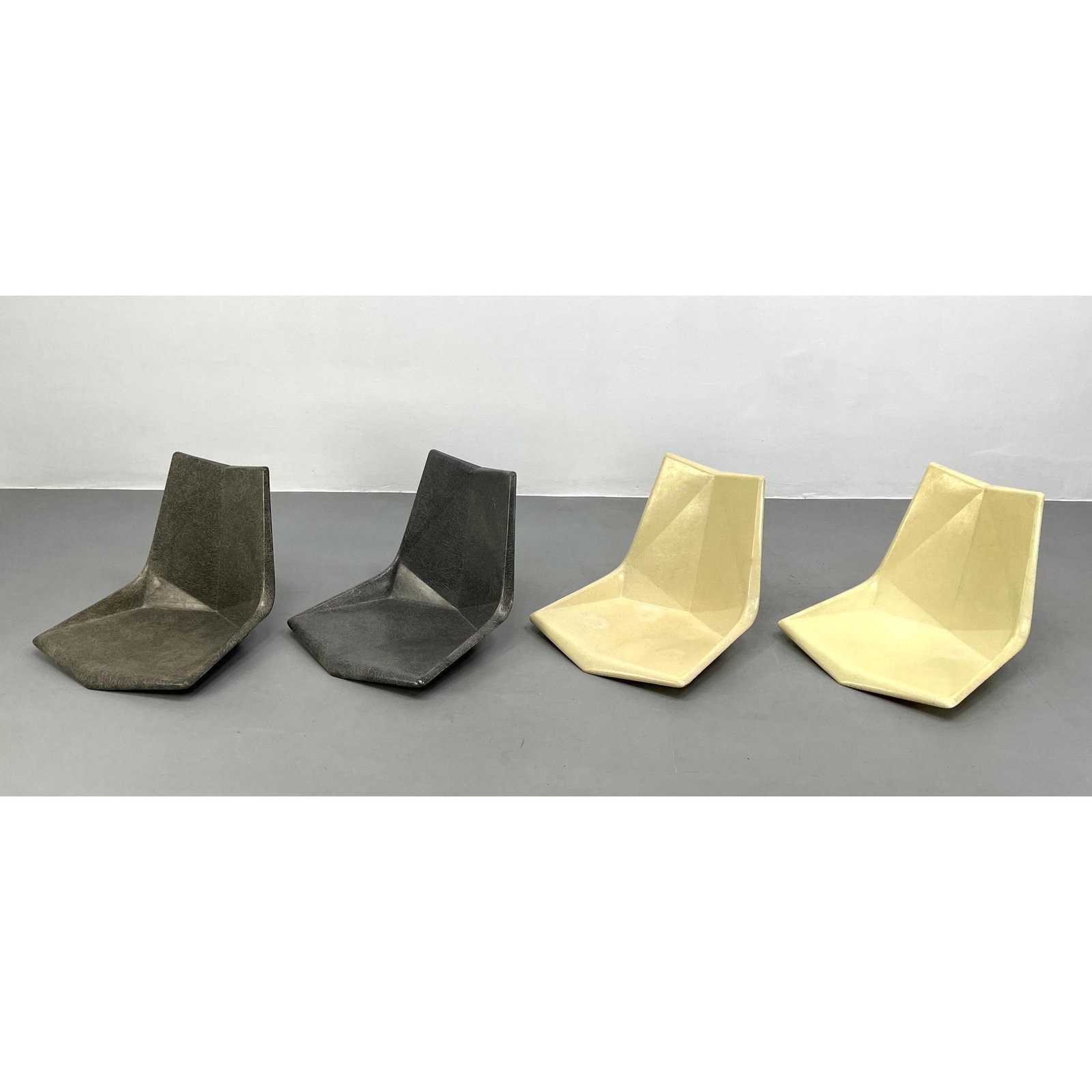 4 Paul McCobb Fiberglass Origami Side Chair Shells (1 of 18)