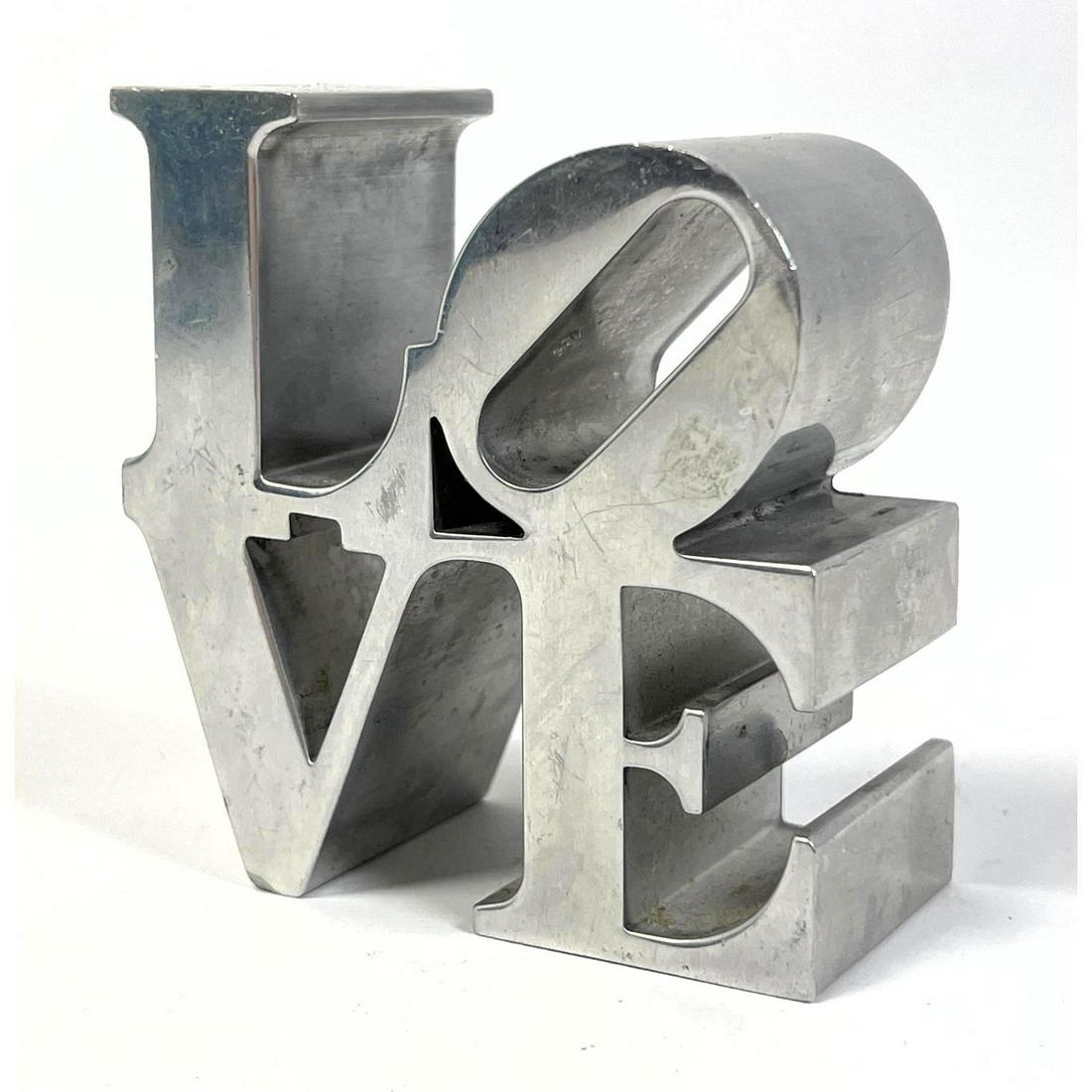 Robert Indiana LOVE Sculpture.  Aluminum. Unmarked. (1 of 7)