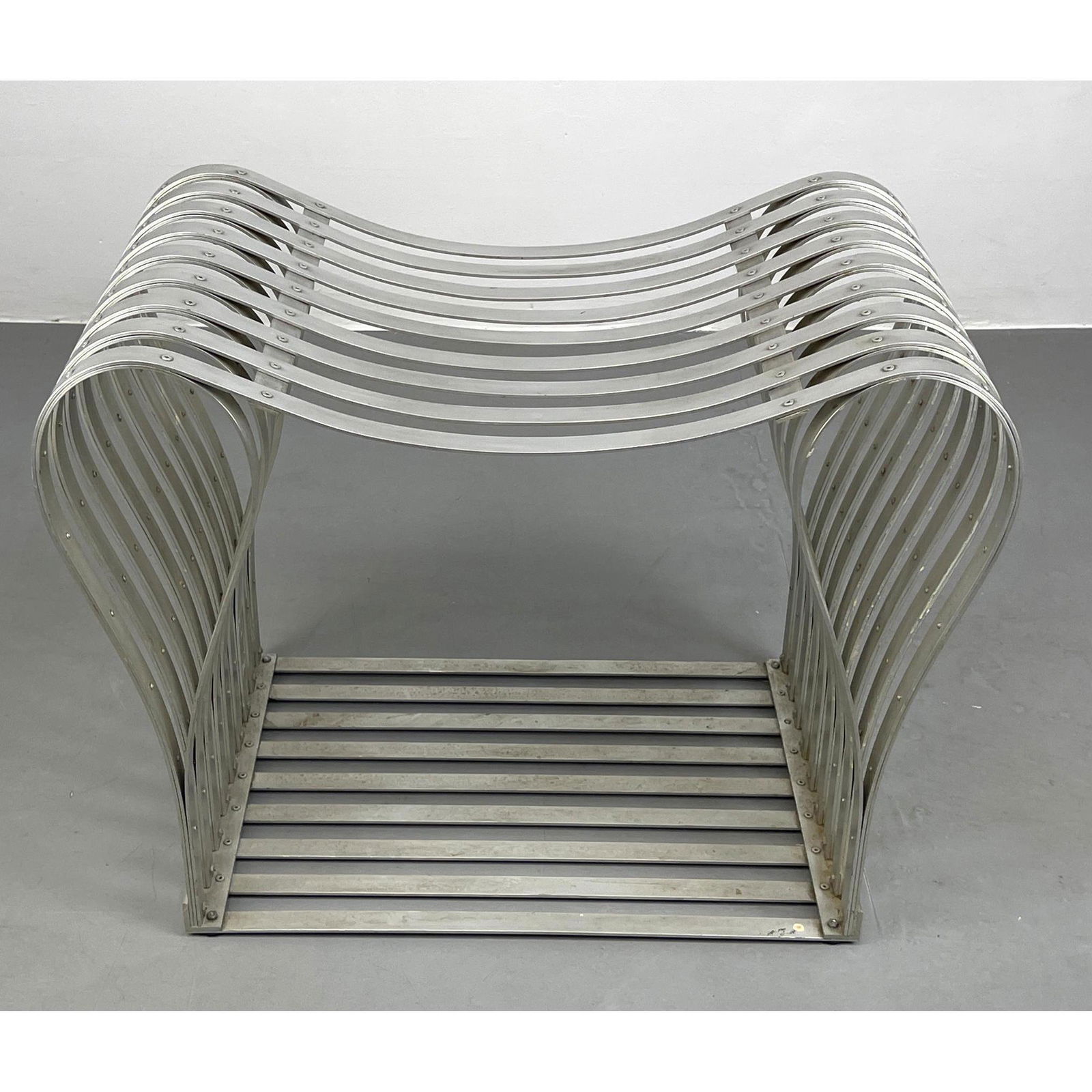 Machined Ribbon Aluminum Objet d'Art.  Could be used as table base. (1 of 9)