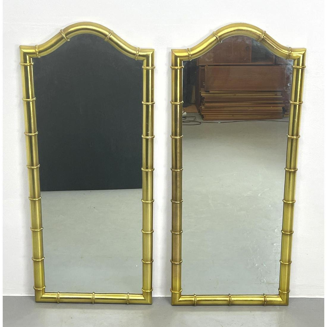 Pair Faux Bamboo Framed Wall Mirrors. DREXEL. (1 of 6)