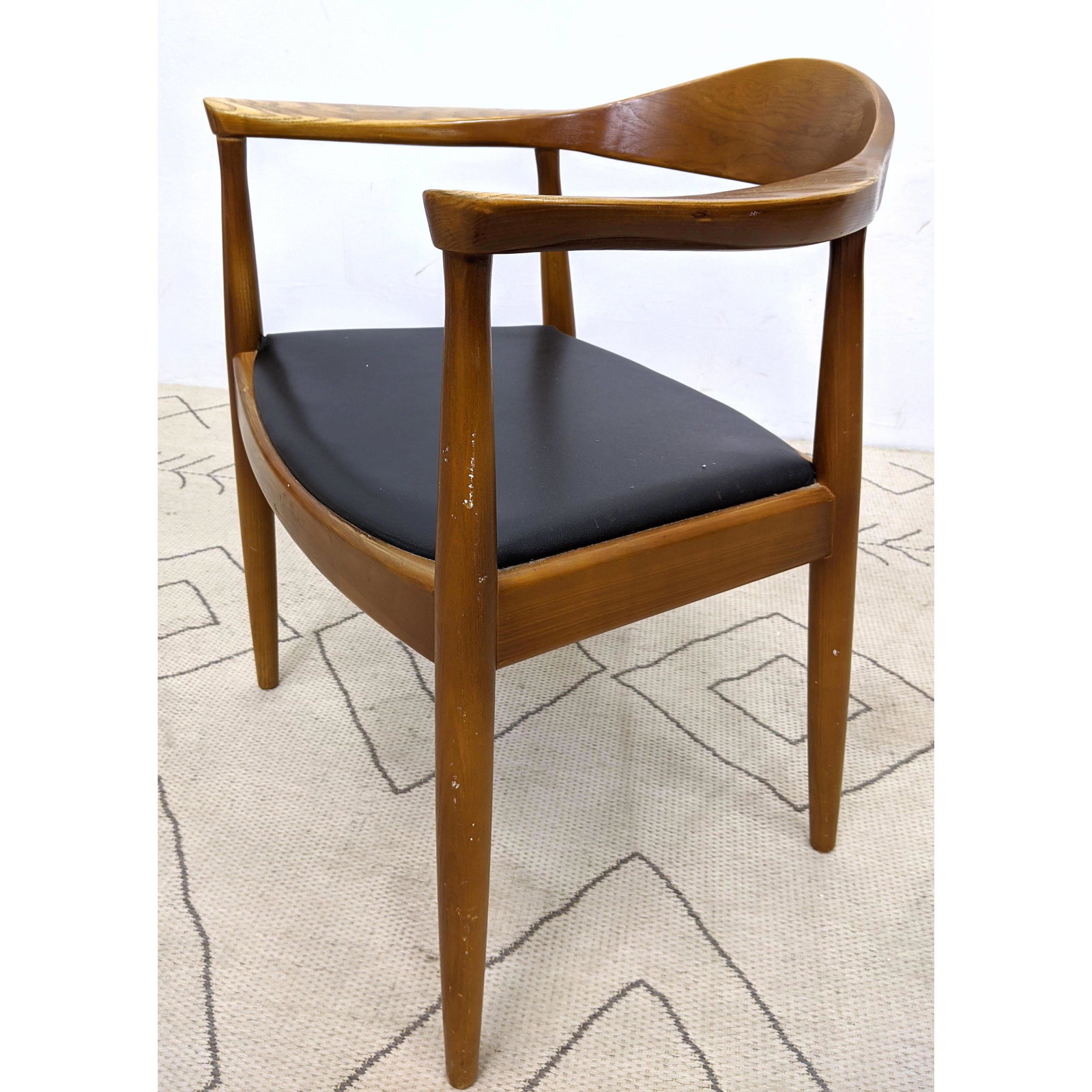 Wegner Style  Arm Chair. Curved Back. (1 of 11)
