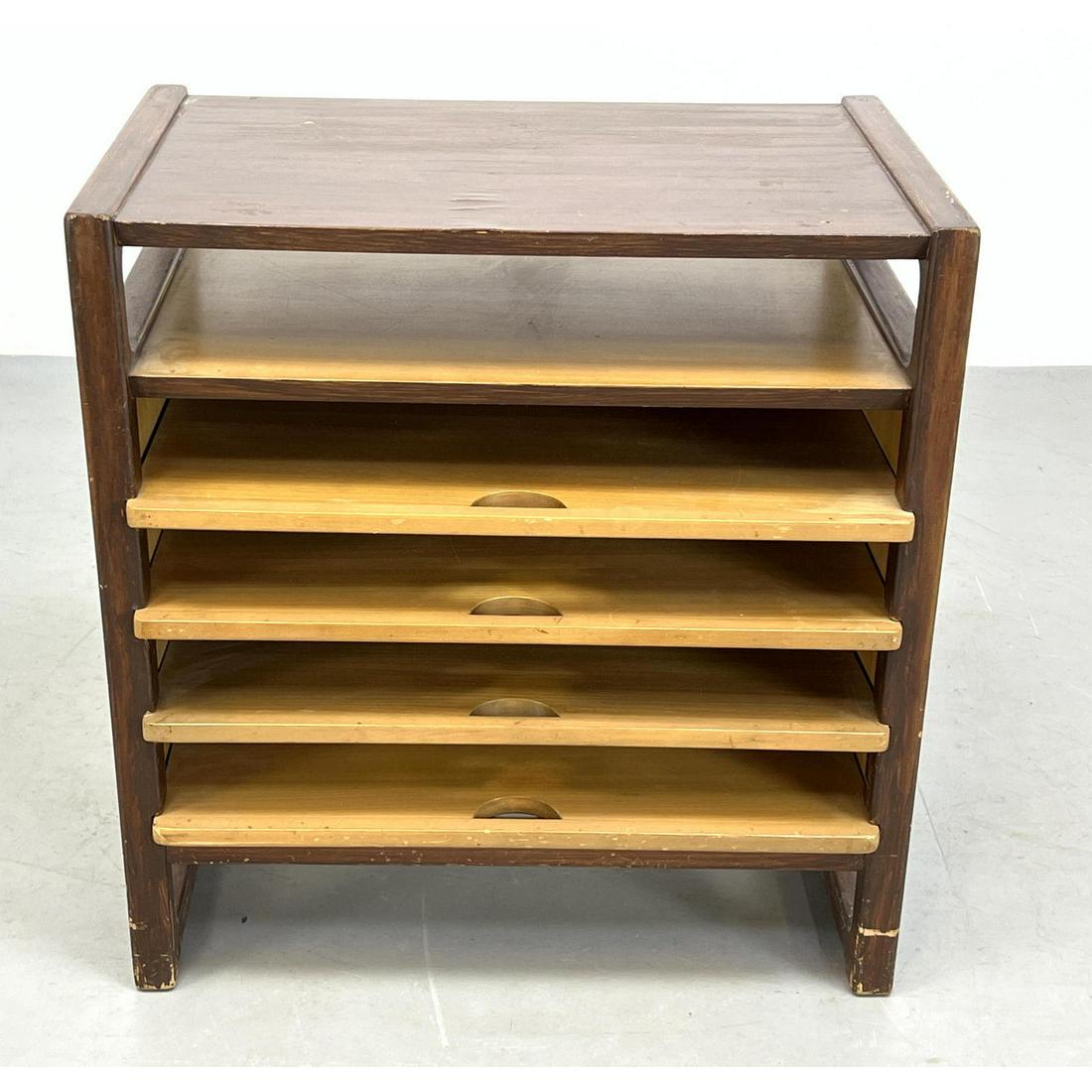 Ed Wormley for Drexel Magazine Stand with pull out trays. Precedent Collection (1 of 14)