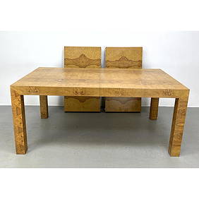 Large MILO BAUGHMAN style Burl Wood Dining table. Unmarked. (1 of 11)