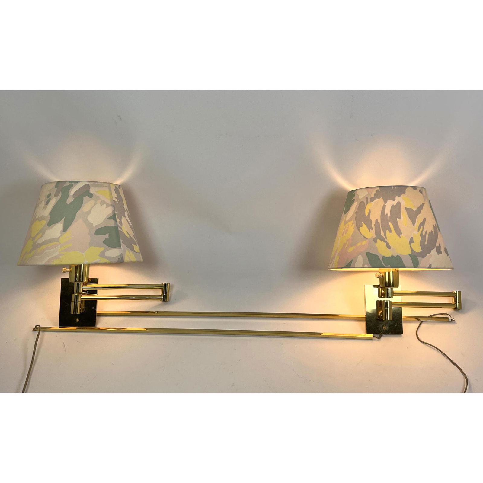 HANSEN LAMPS New York Swing Arm Wall Lamps. Marked Made in Spain. Jun