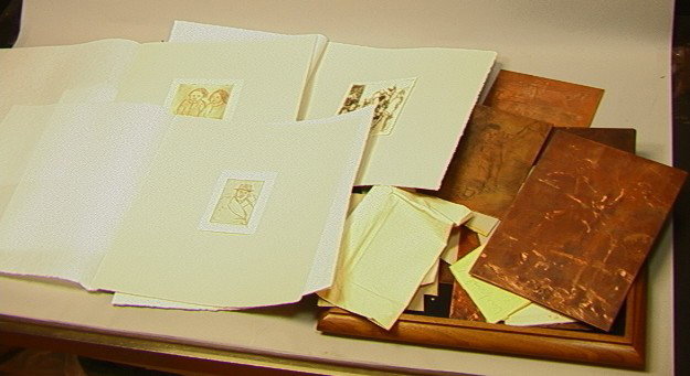 STUART EGNAL 37 pc. Etching & Copper Plate Lot.: STUART EGNAL 37 pc. Etching & Copper Plate Lot. Lot of Etchings of Figures and Nudes. (4) Signed. (15) unsigned. (18 ) Copper Plates.STUART M. EGNAL (Philadelphia Artist), 1940-1966. In a life too bri