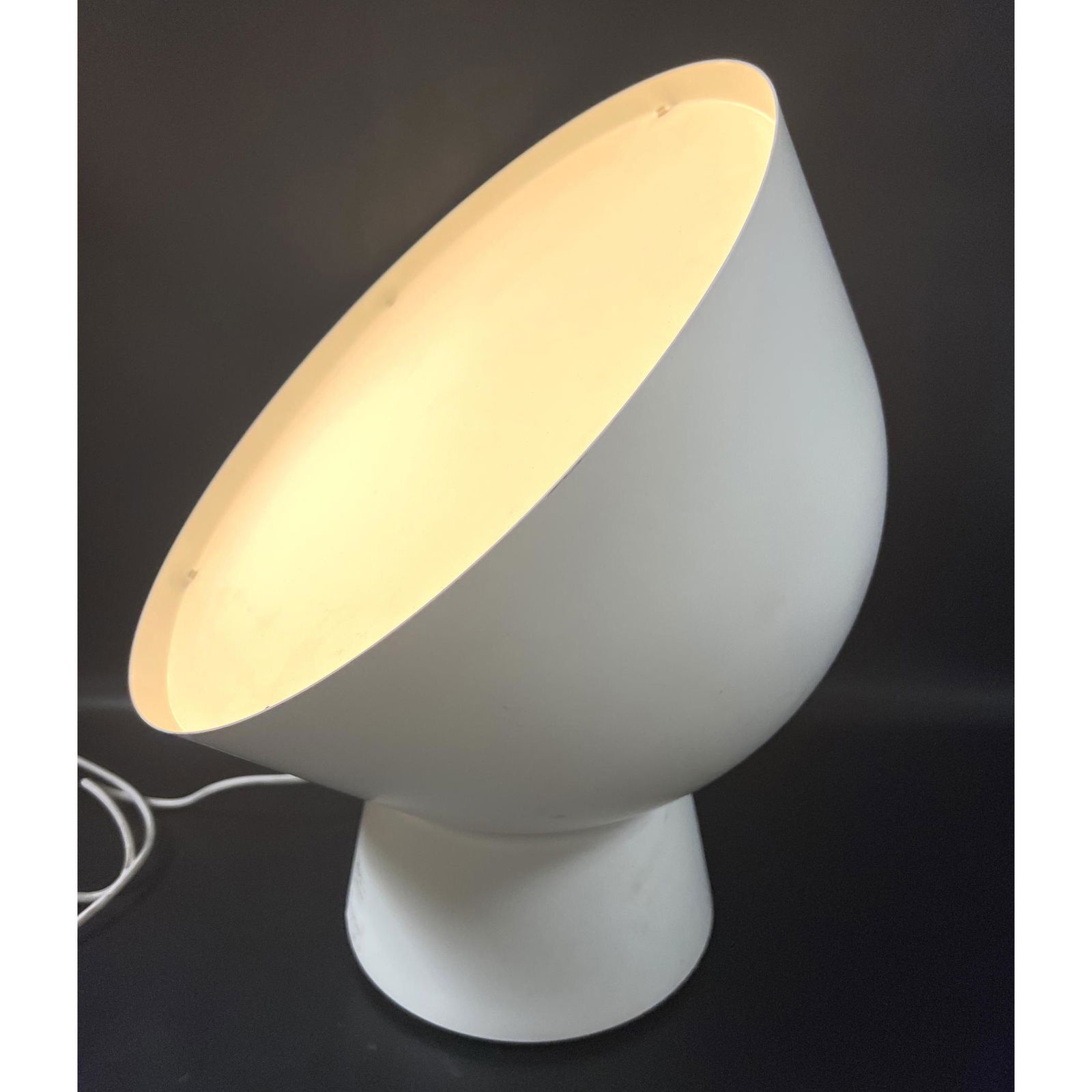OLA WIHLBORG Modernist Sliced Bowl Form Table Lamp. Label. (1 of 11)
