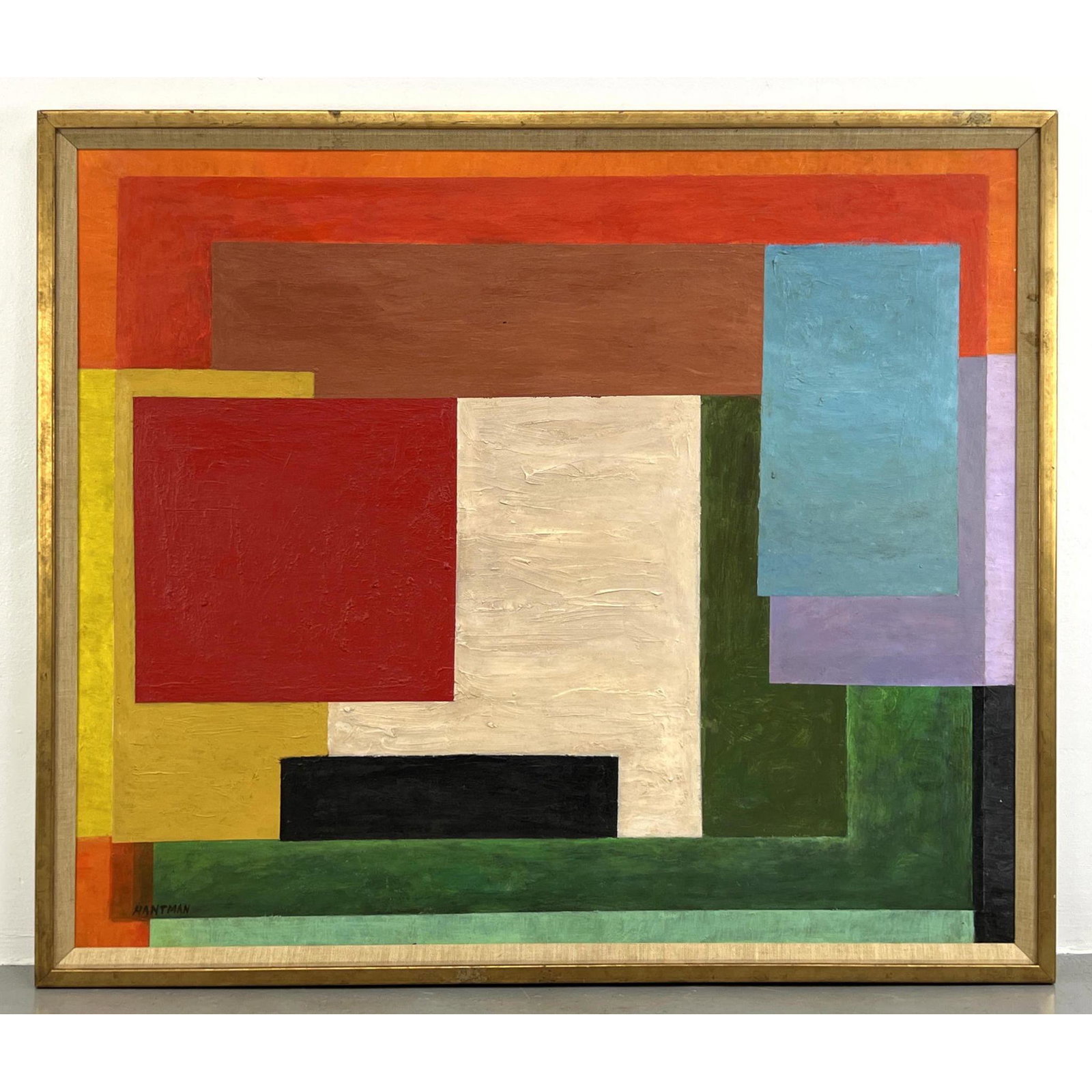 MURRAY HANTMAN large scale hard edge geometric painting (1 of 7)