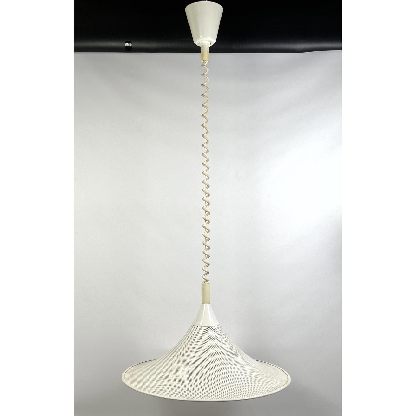 1980s Dutch Chandelier Pendant Lamp with Pierced shade. (1 of 11)