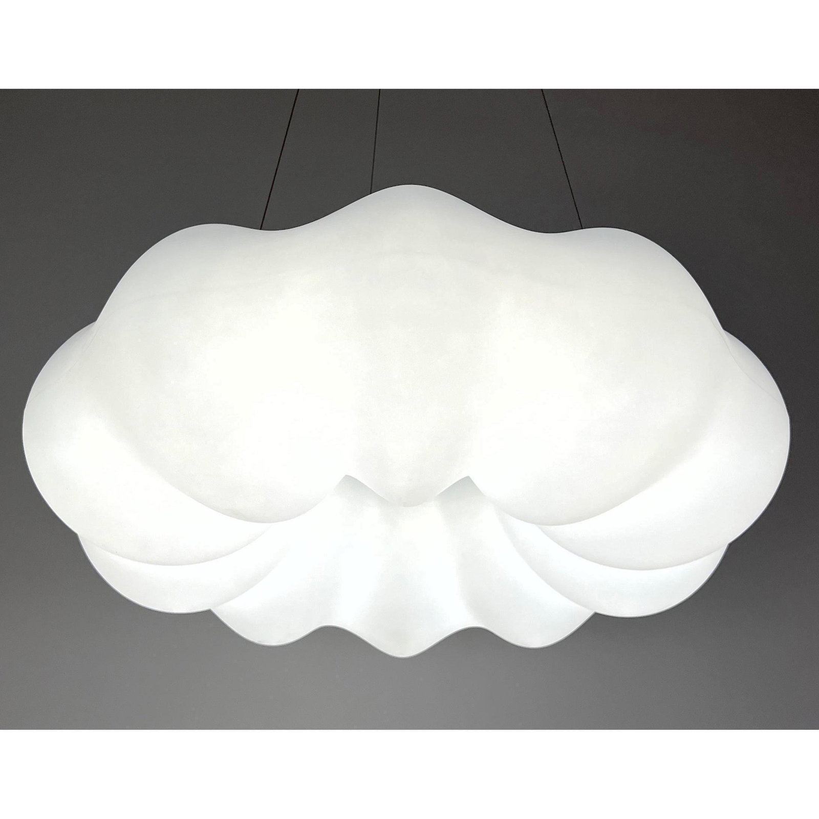 Uber Cool Hanging Cloud Ceiling Light Chandelier. LED. Molded plastic. We've named this "His head is (1 of 11)