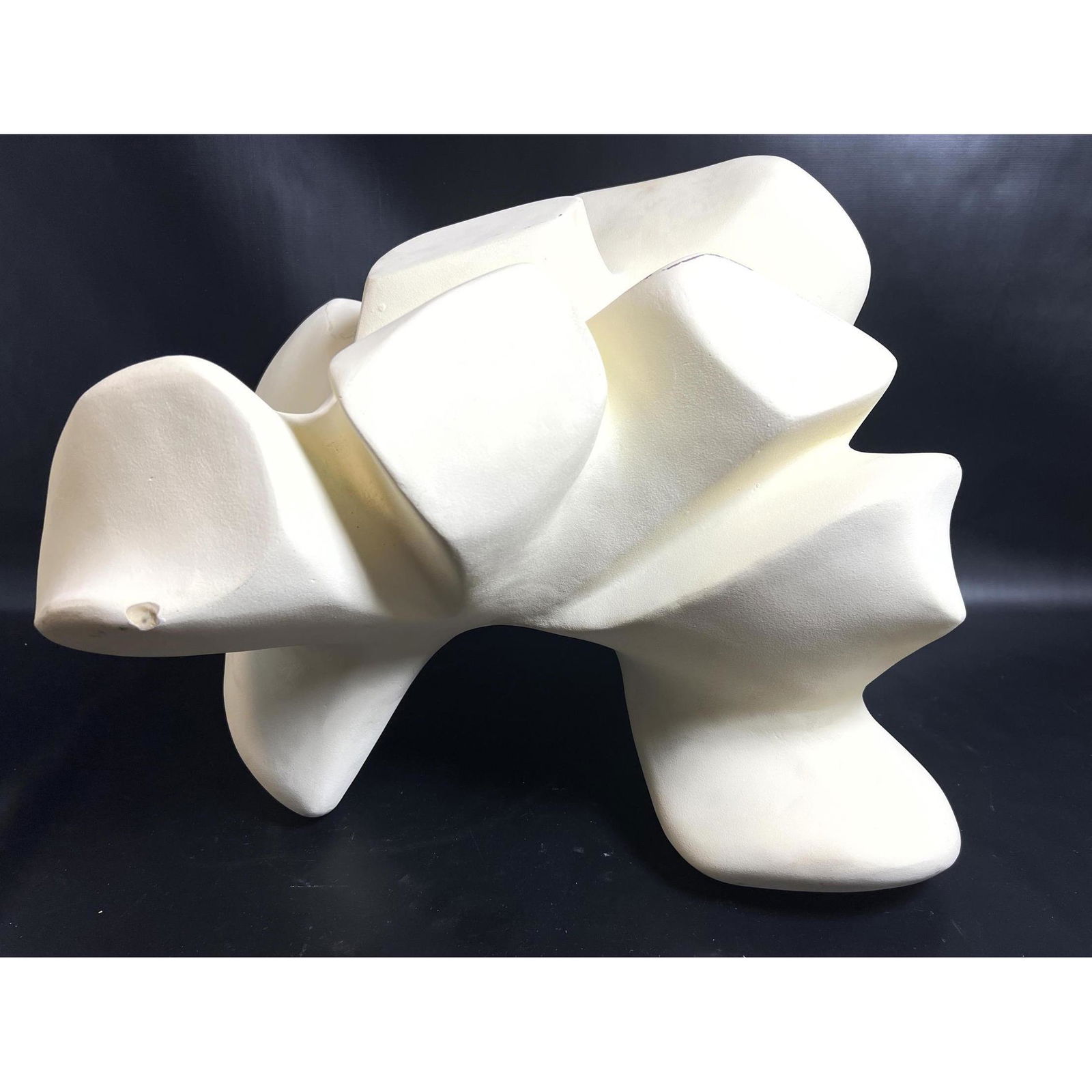 Painted Plaster Abstract Modernist Sculpture. Free Form (1 of 11)