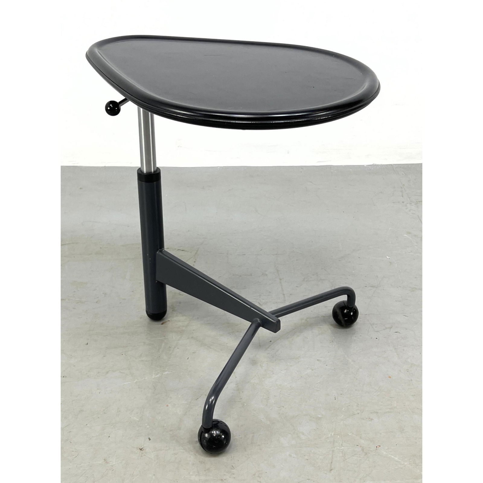 CASSINA Italian Modern  Teardrop Top Table. Adjustable height. Label. (1 of 9)