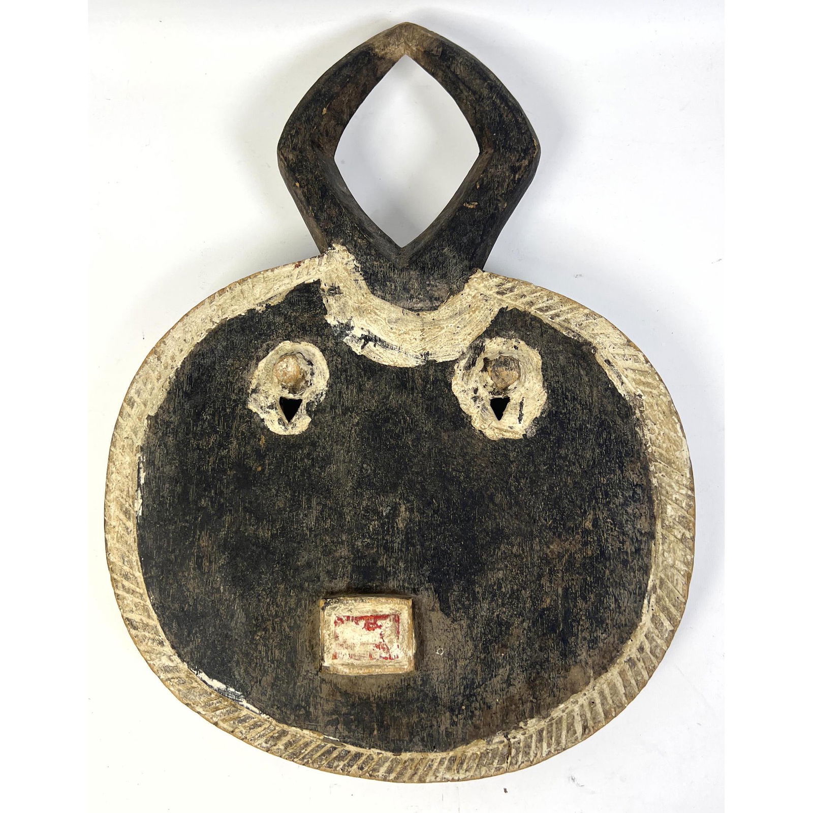 African Tribal mask wall hanging. Carved wood. (1 of 6)