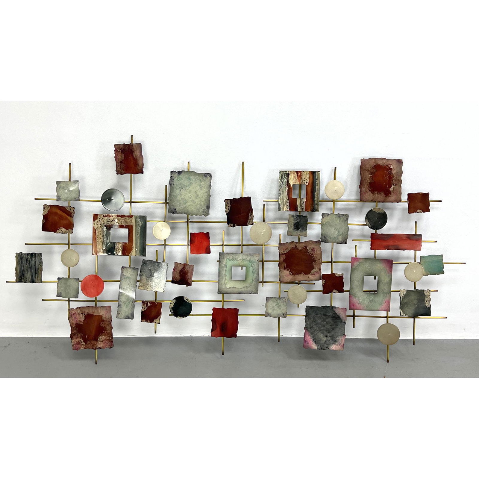 Modernist Style Colorful Wall Sculpture. (1 of 9)