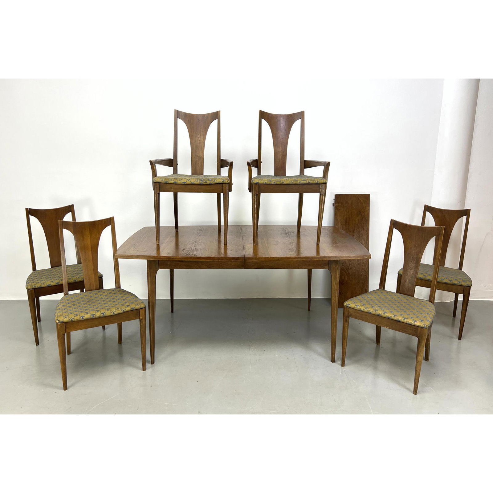 7pc LENOIR American Modern Dining Set. Table and 6 Chairs; 4 side and 2 Arm Chairs. (1 of 18)