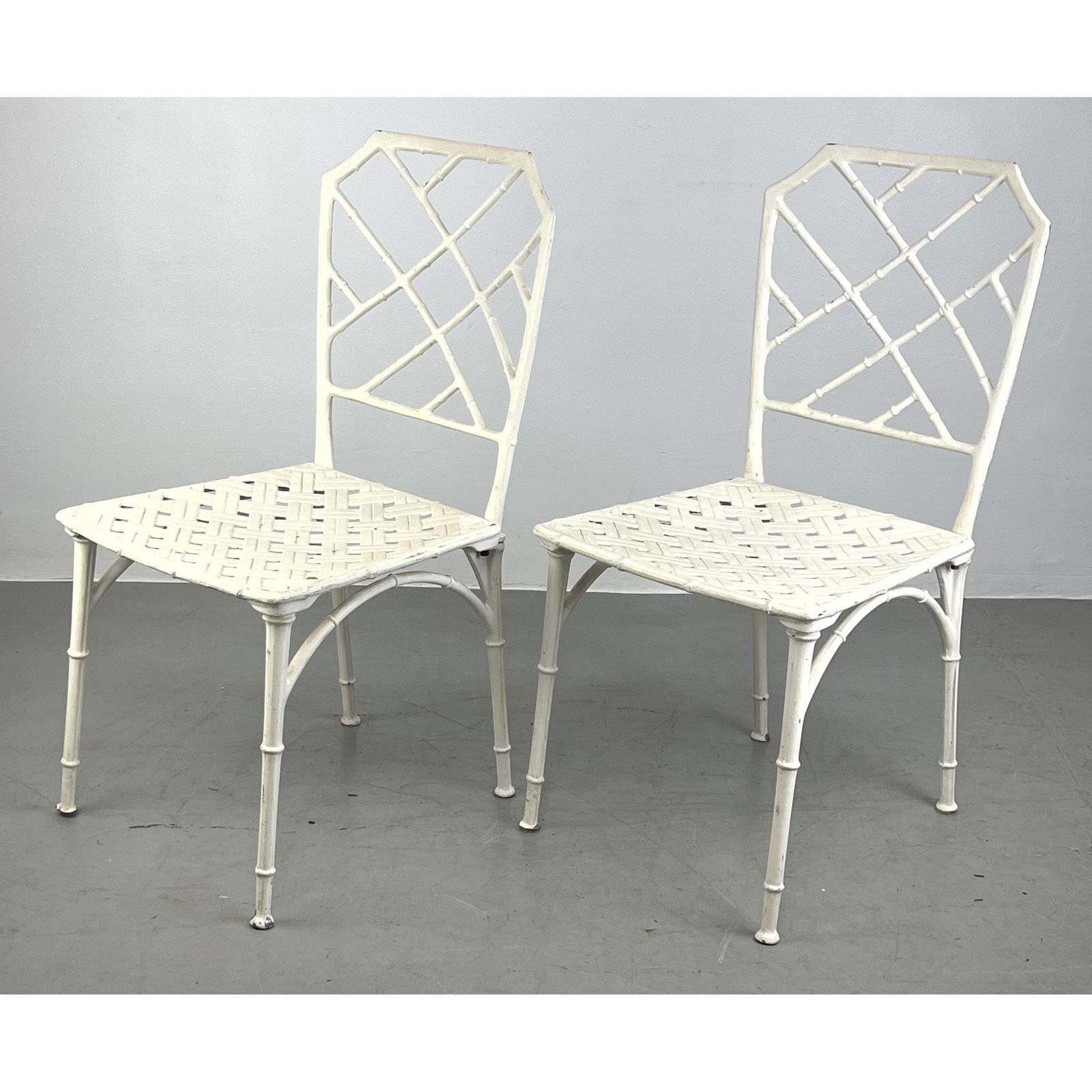 2 faux bamboo "Calcutta " chairs by Hall Bradley for Brown Jordan (1 of 7)