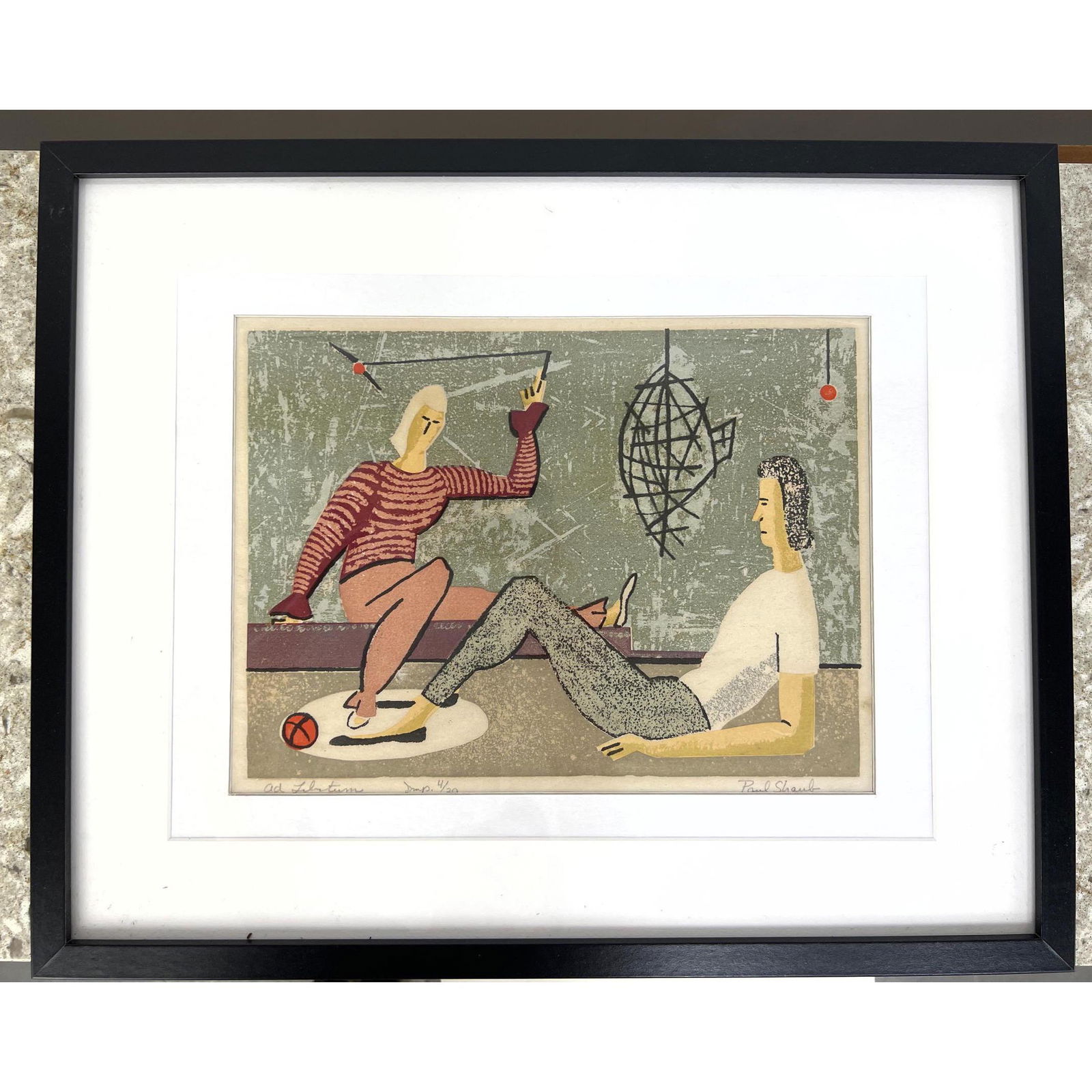 PAUL SHAUB Etching Print. 4/20 Ad libitum (1 of 5)