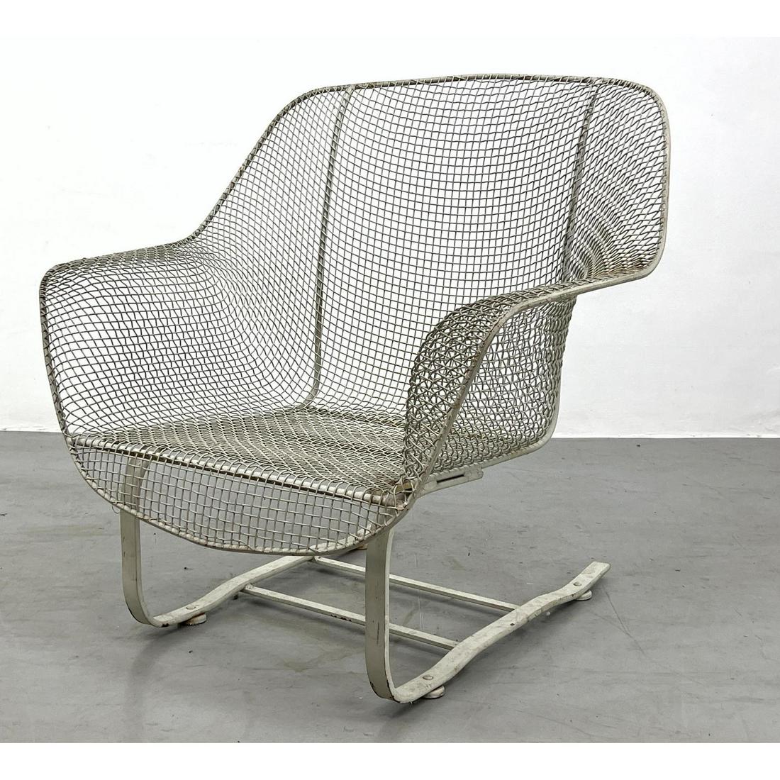 Russell Woodard Sculptura Spring Lounge Chair.  Contour mesh. Woodard label under one of legs (1 of 8)