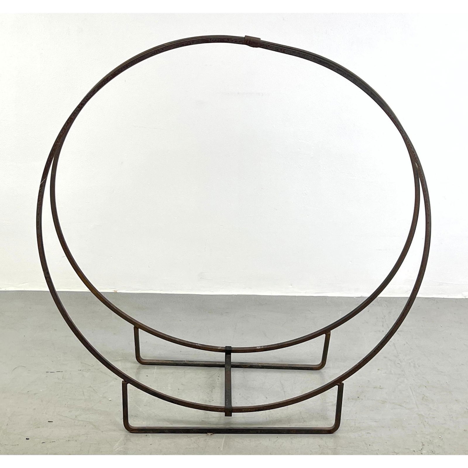 Modernist iron ring log holder (1 of 7)