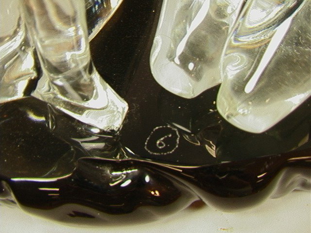 Loredano Rosin Glass Sculpture of Two Seated Figu - 5