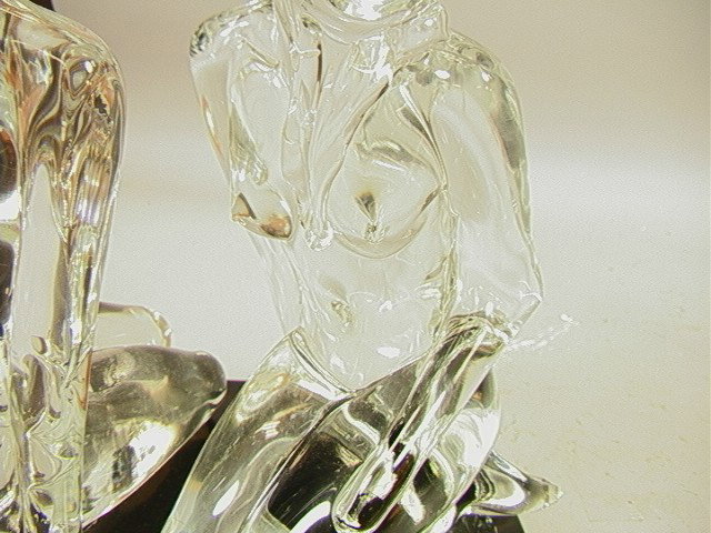 Loredano Rosin Glass Sculpture of Two Seated Figu - 7