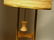222: Pr Walnut and Brass Laurel Table Lamps. - 4