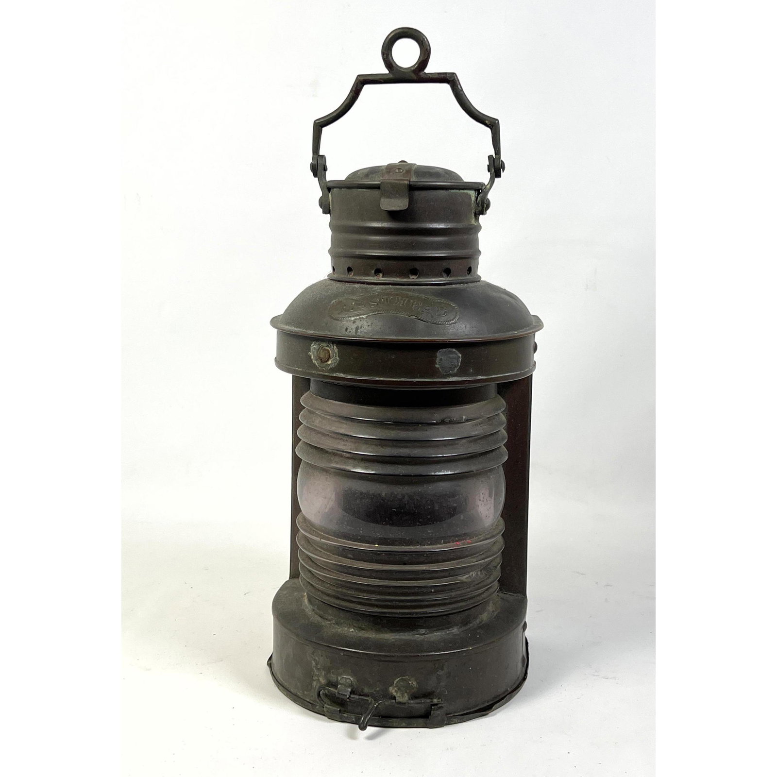 MASTHEAD Oil Lantern. Industrial.: MASTHEAD Oil Lantern. Industrial. Dimensions: H: 19 inches: W: 8 inches: D: 7 inches ---