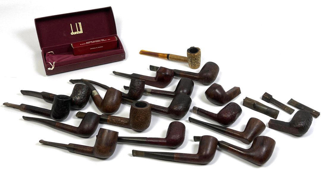 17+ Lot of Vintage Smoking Pipes Dunhill. English, Italian, USA (1 of 9)