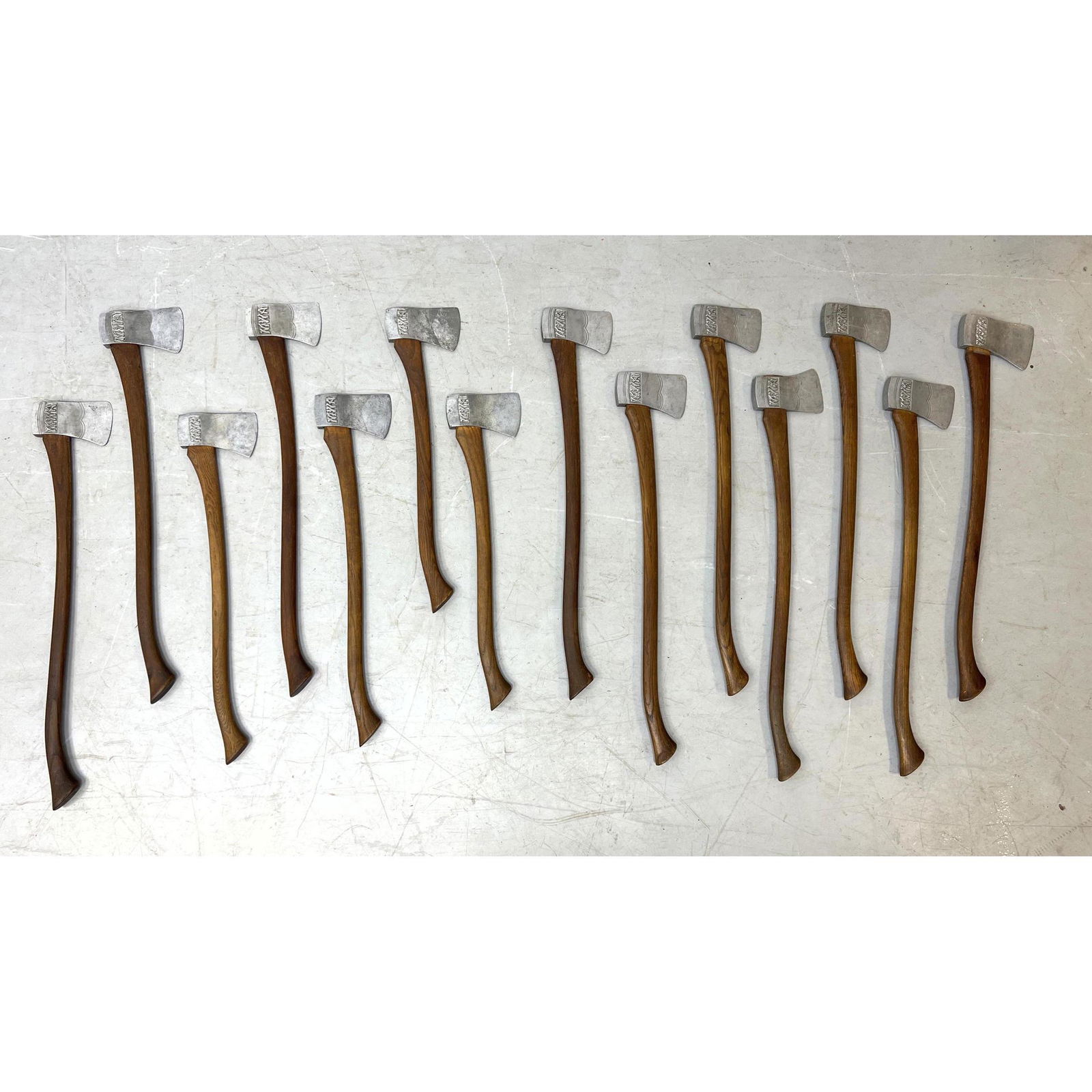14 Modern Woodsman of America ceremonial axes from Odd Fellows Eden Lodge Wilmington DE. Prop aces. (1 of 5)
