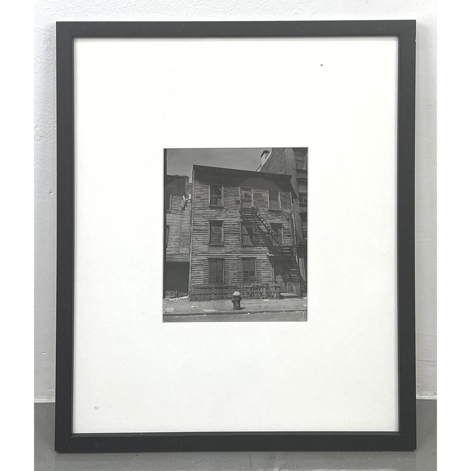 JUNE ALEXANDER, RICHARD C MILLER Photograph. Wood Siding Three Story House with Fire Escape. Patrick (1 of 9)