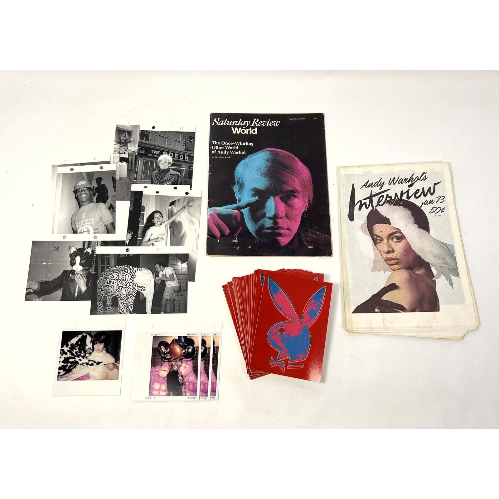 ANDY WARHOL Ephemera Lot. Several Paige Powell Productions items. (1 of 15)