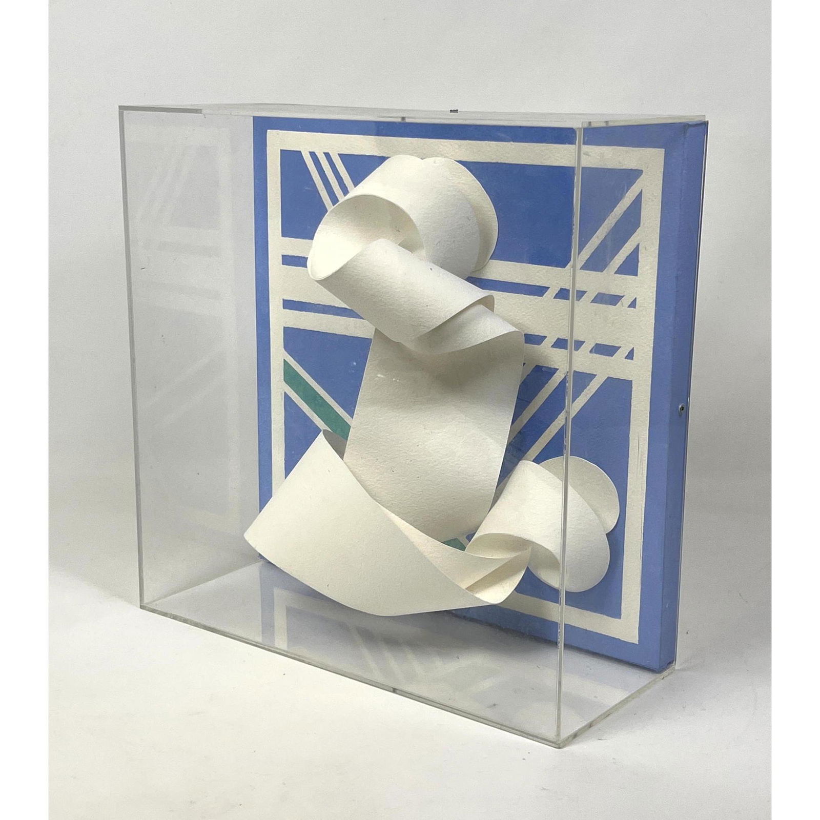 FRANK PIETRUCHA Mixed Media Wall Sculpture in Lucite covering. (1 of 6)