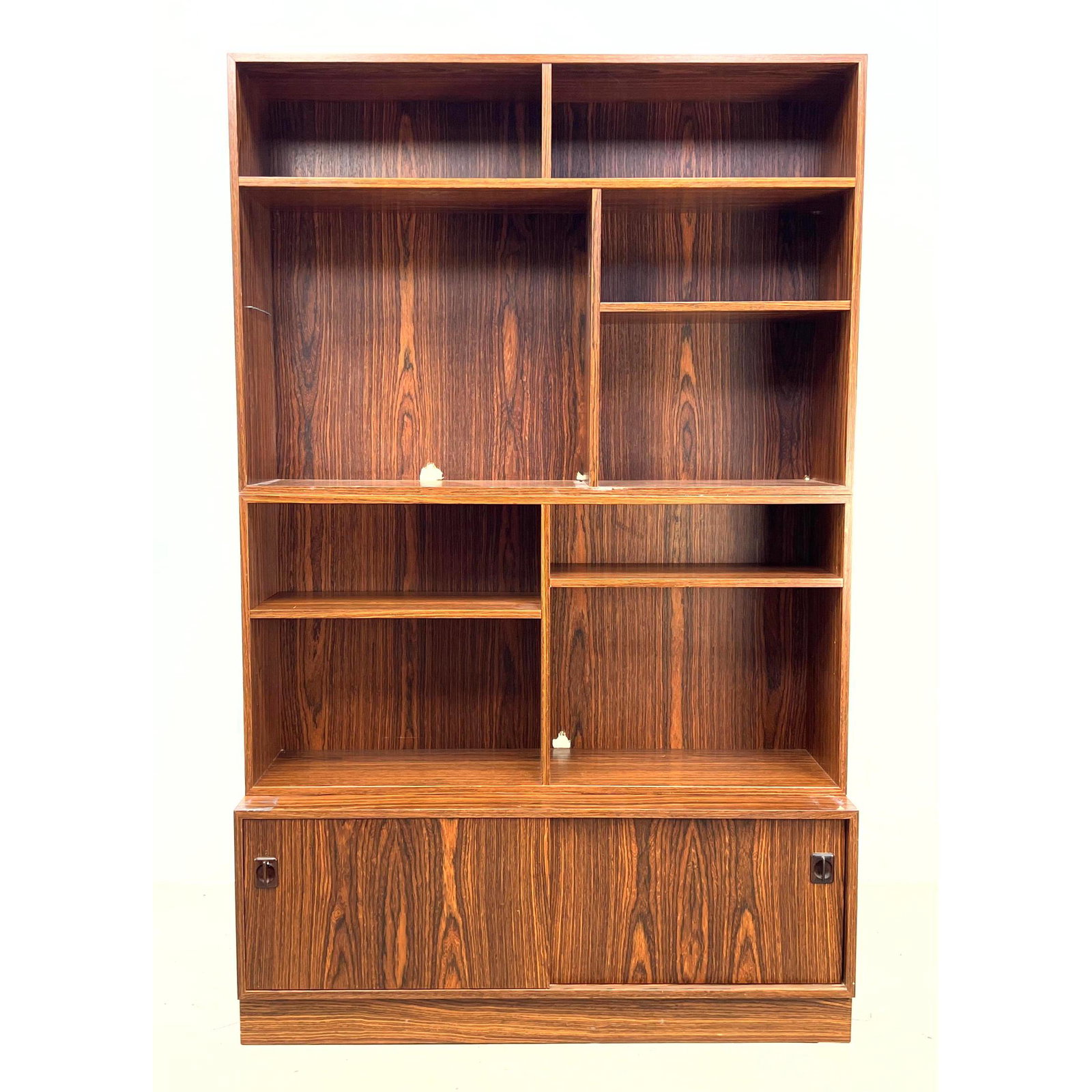 3 Section Danish Modern Rosewood stacking cabinet bookcase. (1 of 13)