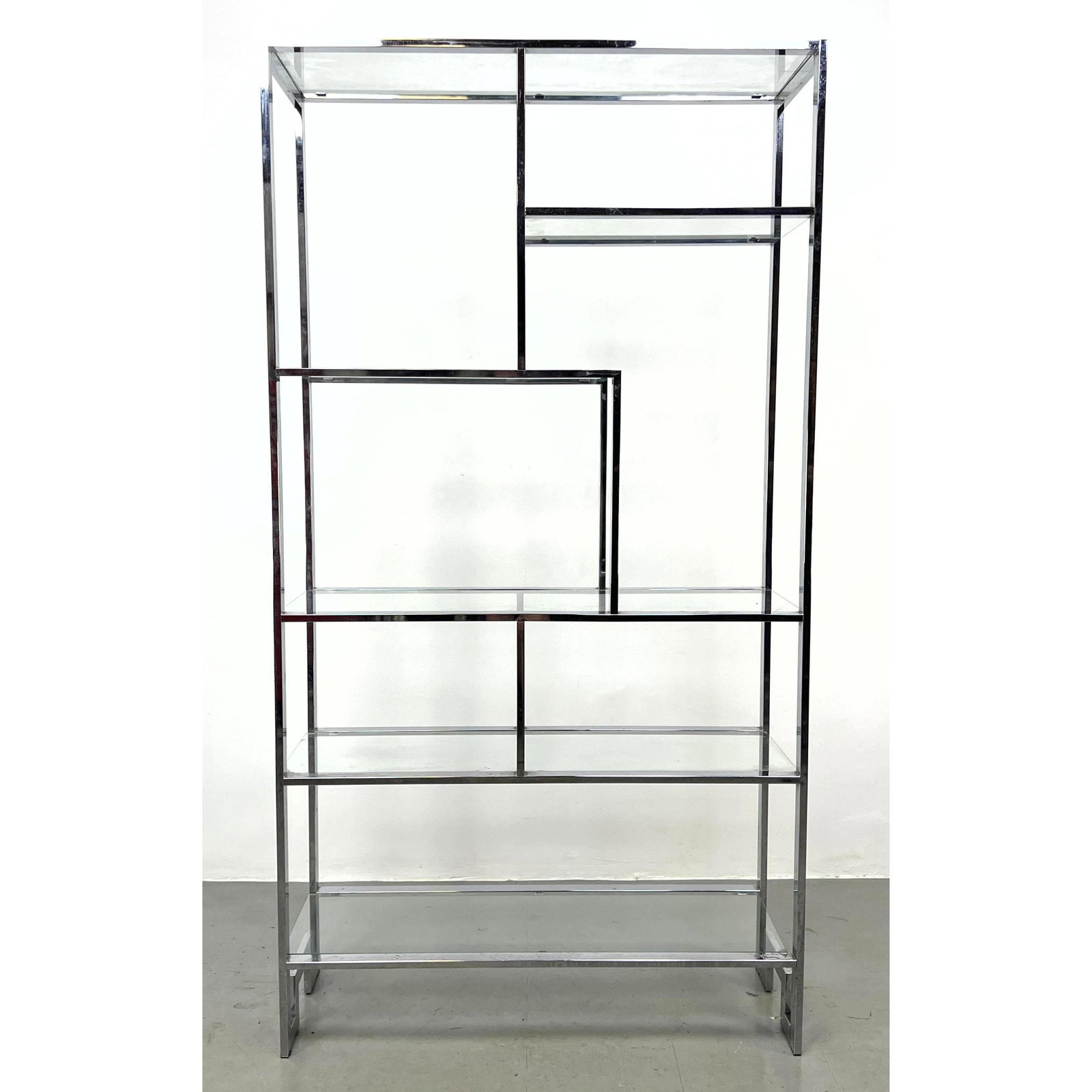 Milo Baughman DIA Chrome etagere shelf. Unmarked. (1 of 5)