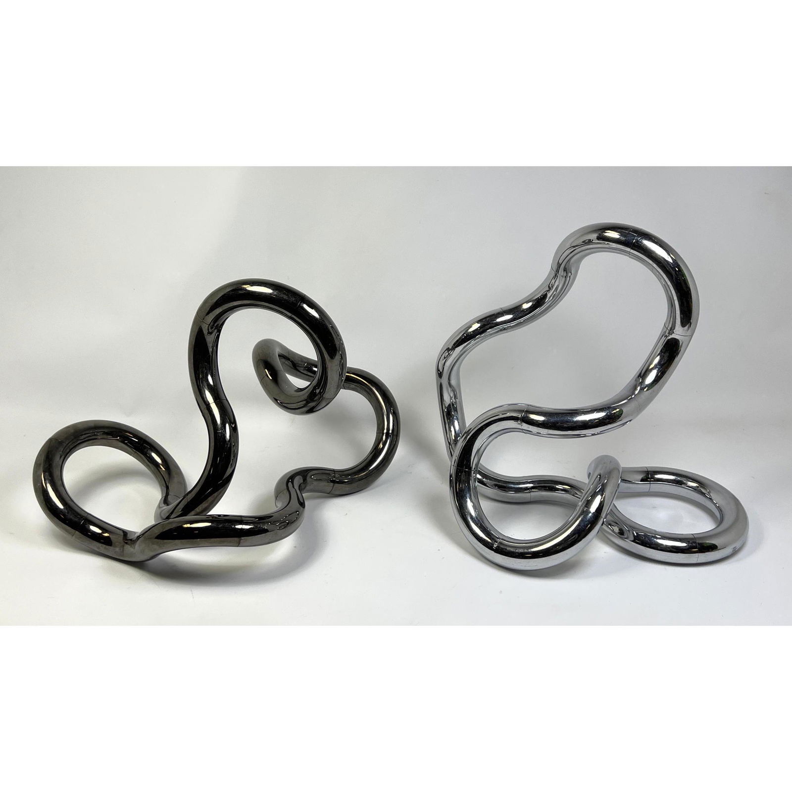 Hours of Fun!!!!  Two Metallic Plastic Kinetic Ribbon Sculptures. These can be twisted, curled and c (1 of 8)