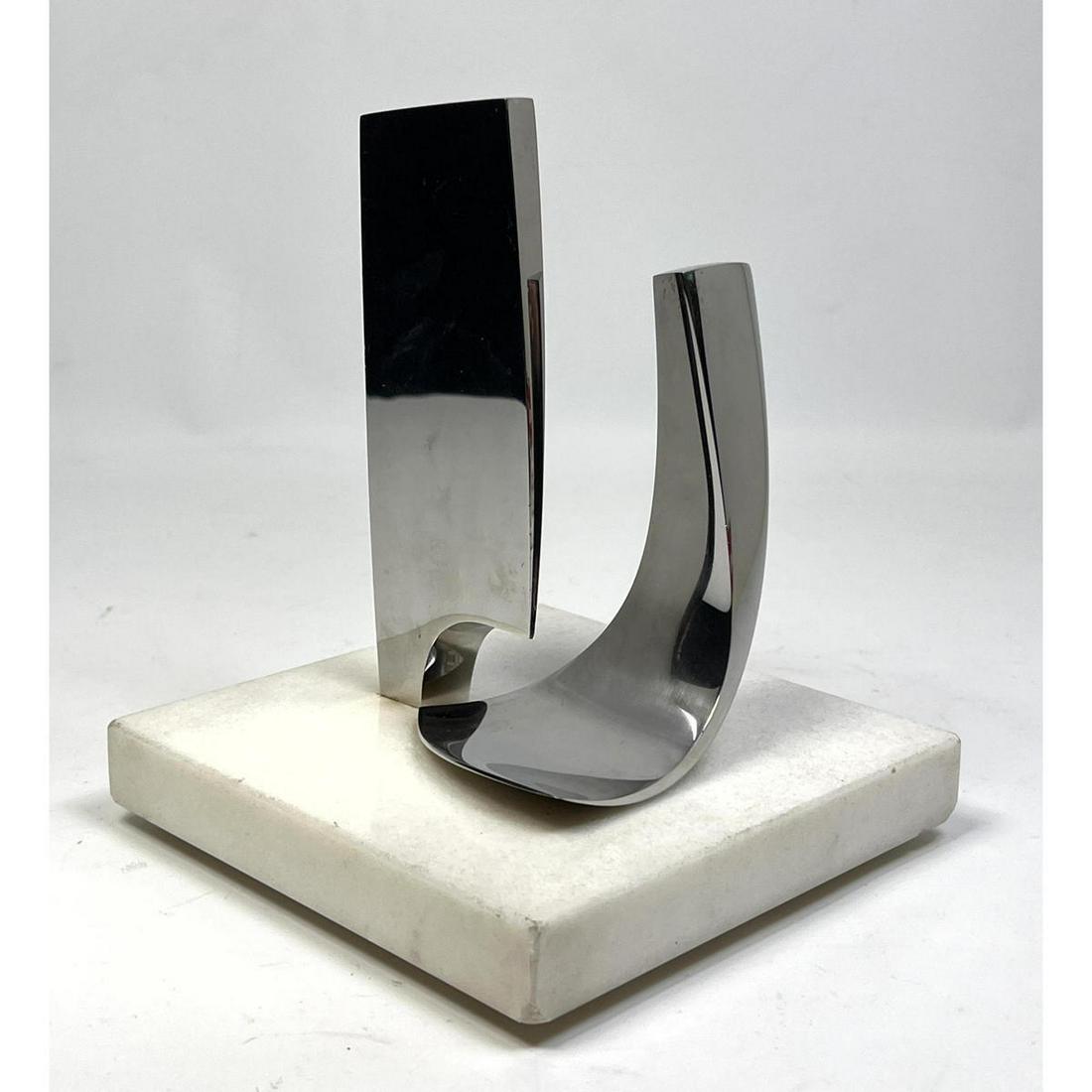 Roy Gussow Abstract modern sculpture. "Two Forms' 11-66. Signed. (1 of 8)