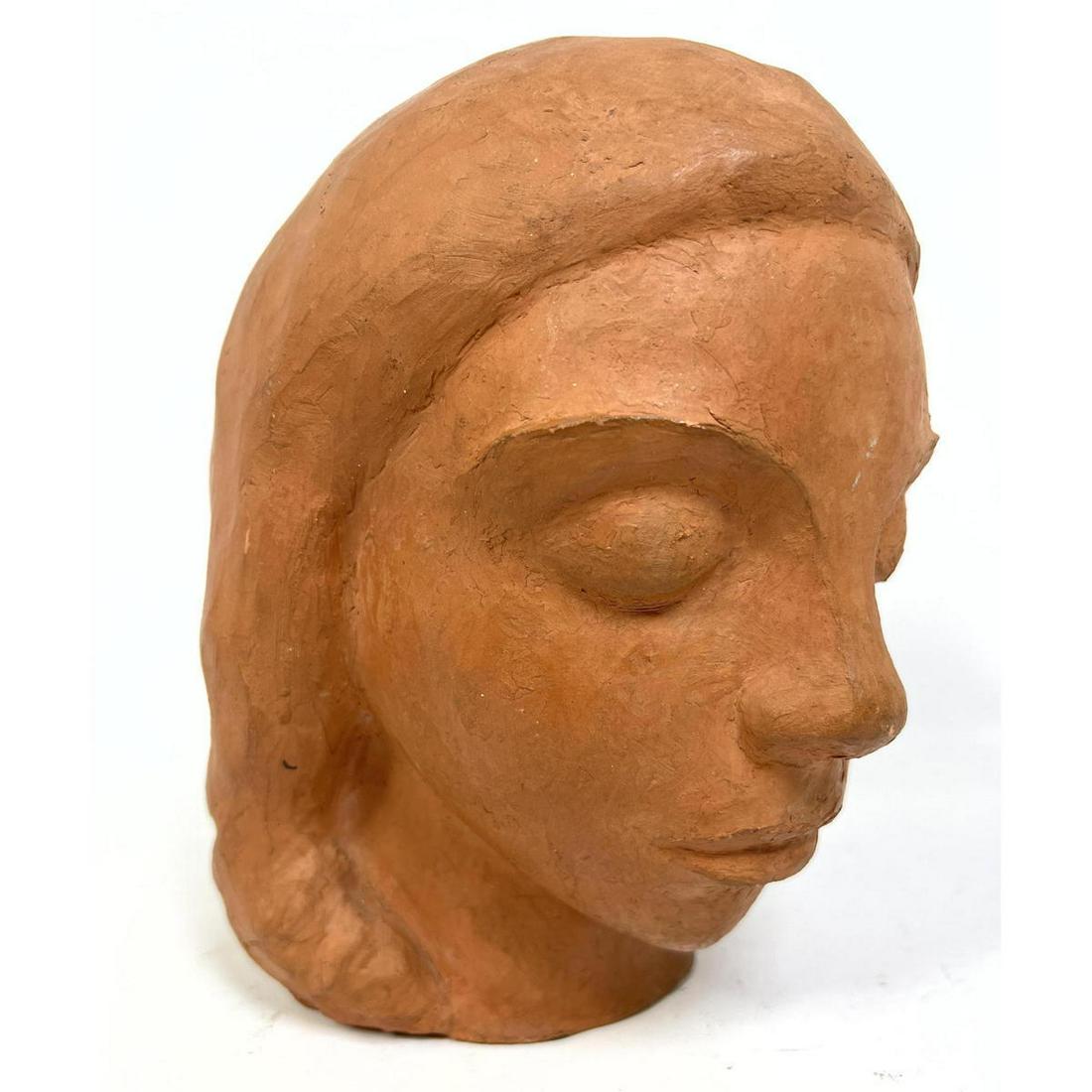IRMA ROTHSTEIN Terracotta Portrait Bust. Signed. Dated 1951 (1 of 7)