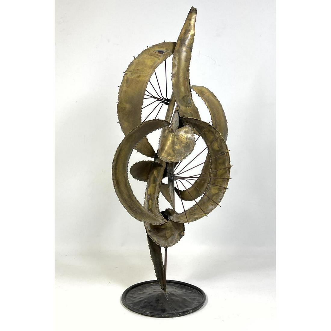 HARRY BALMER  Style Table Sculpture. Mixed metal. (1 of 8)