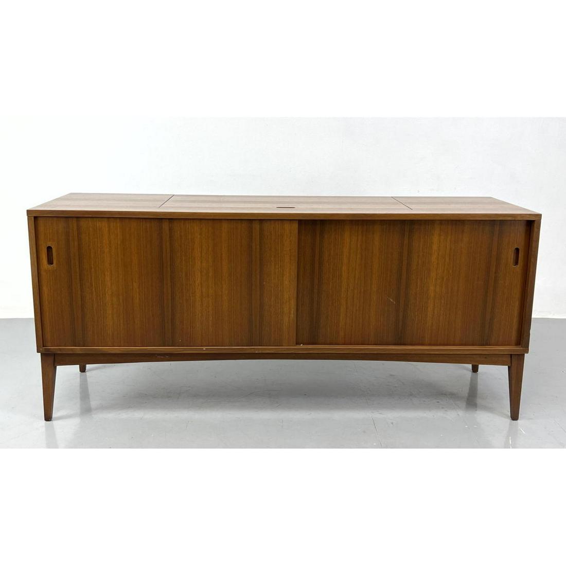 Danish Modern Teak Sliding Door Stereo Cabinet.  Most components removed. (1 of 16)