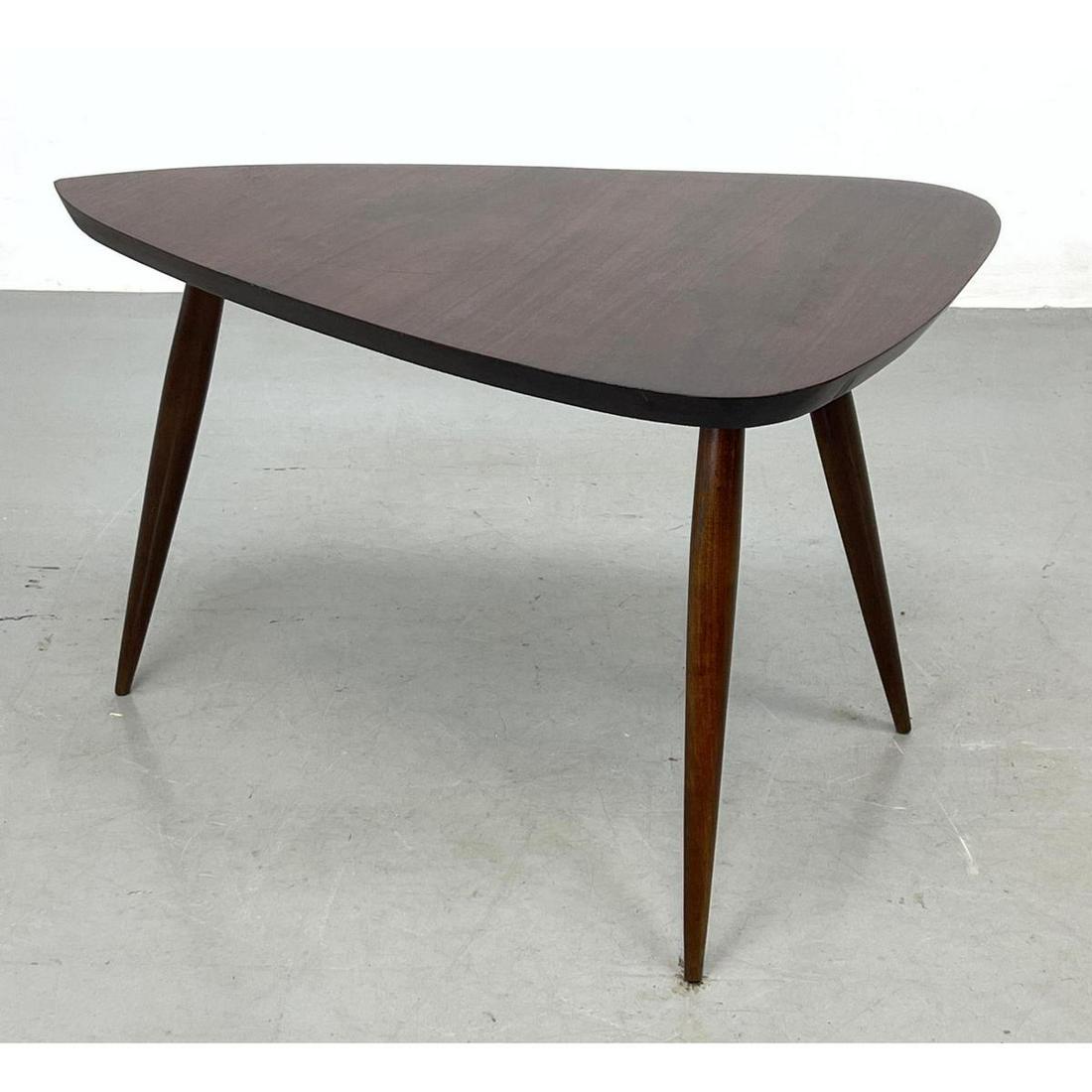 Philip Powell Attribution American Modern Studio Side Table. Guitar Pick top on three legs. (1 of 13)