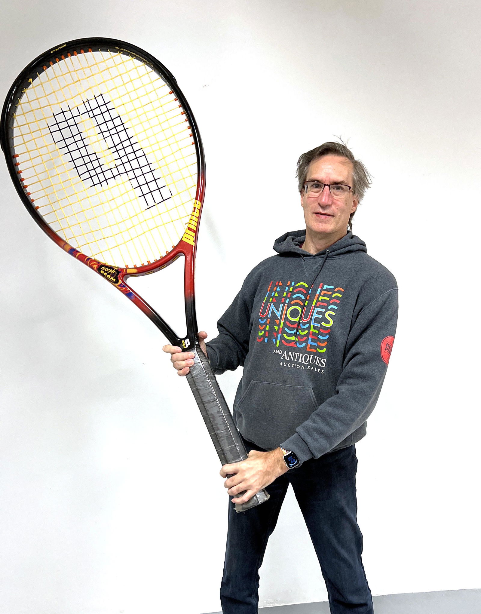Extremely Large 58" Prince Tennis Racquet Store Display. Morph Beam