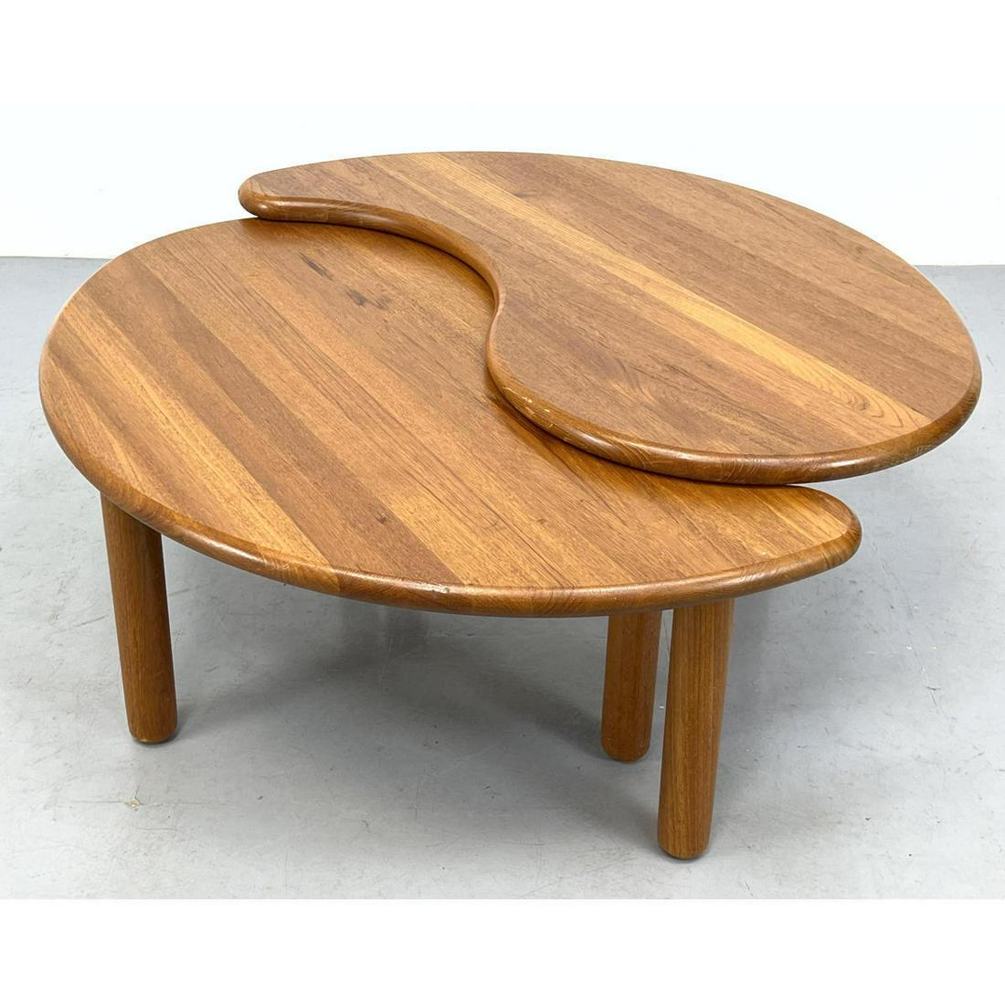 Danish Modern Teak Yin Yang Coffee Table. Second half of table 16 inches tall (1 of 12)