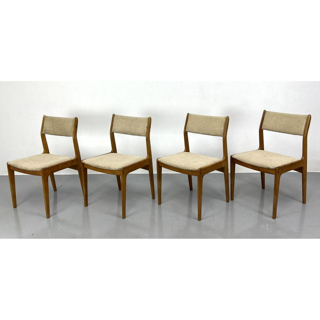 Set 4 Danish Modern Teak Dining Chairs.: Set 4 Danish Modern Teak Dining Chairs. Dimensions: H: 32 inches: W: 19 inches: D: 20 inches - Seat Height: 18 inches ---