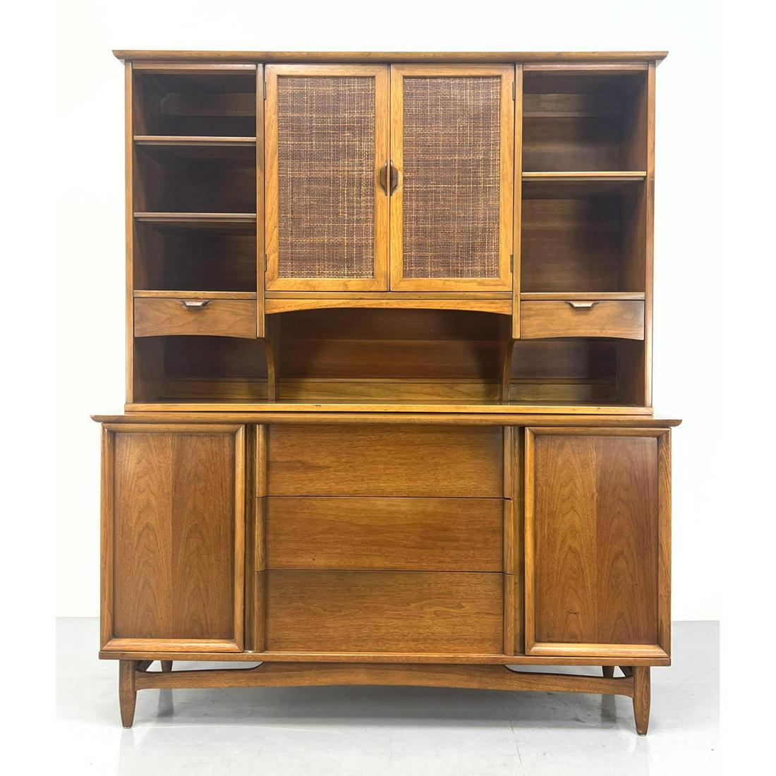 Two Part Modernist Credenza with Hutch Top. Lots of storage. (1 of 13)