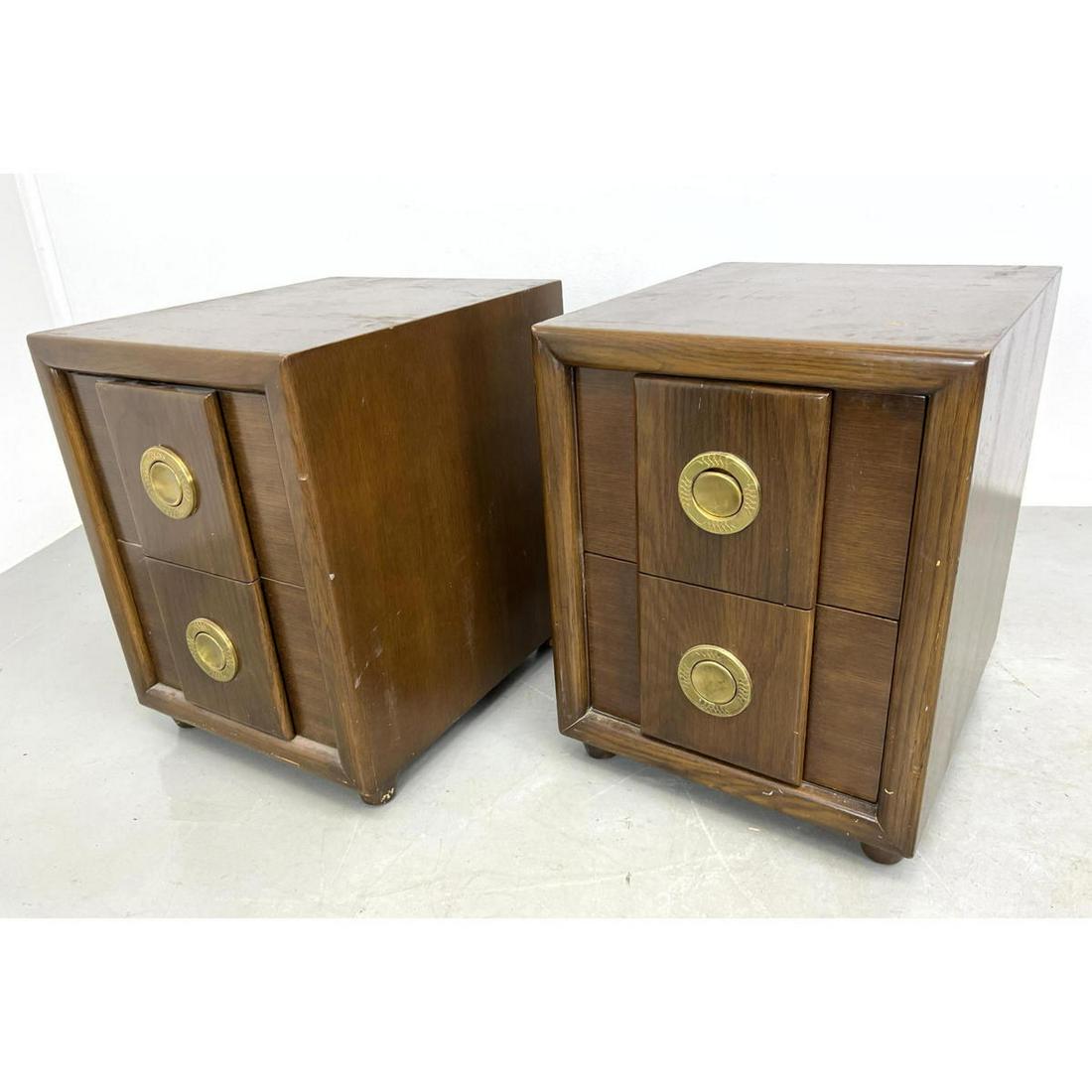 Pair Pr. Karpen California Manor Side Table Night Stands. (1 of 9)