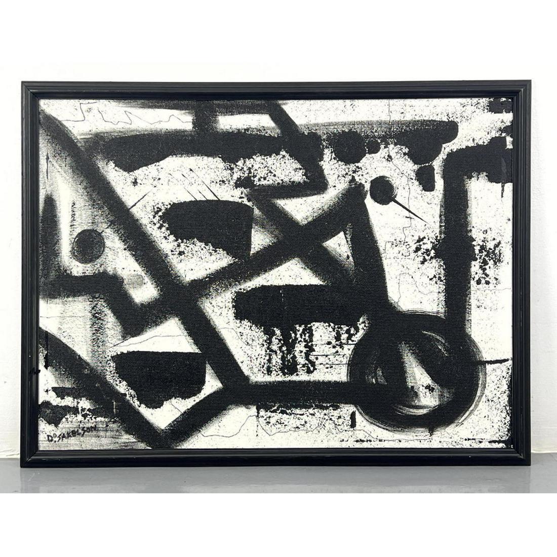 Dennis Sakelson Abstract Expressionist Painting. Bucks County Modern Artist. Signed. (1 of 7)