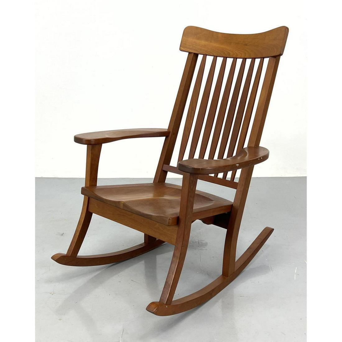 Slat Back Rocking Chair Rocker. Wide paddle arms. (1 of 9)
