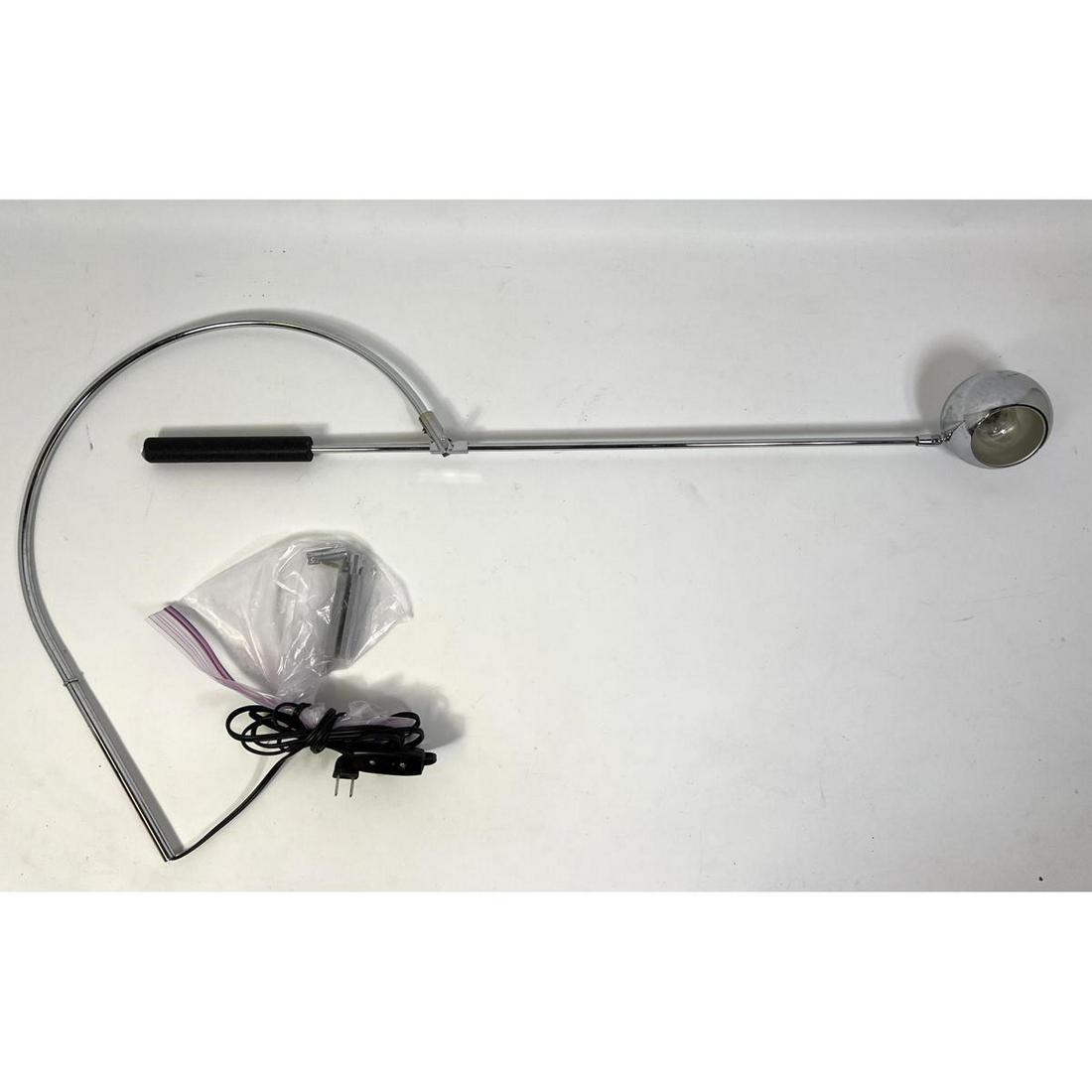 ROBERT SONNEMAN 'ORBITER' WALL SCONCE.  Swing arm Wall Lamp with Ball shade. (1 of 10)