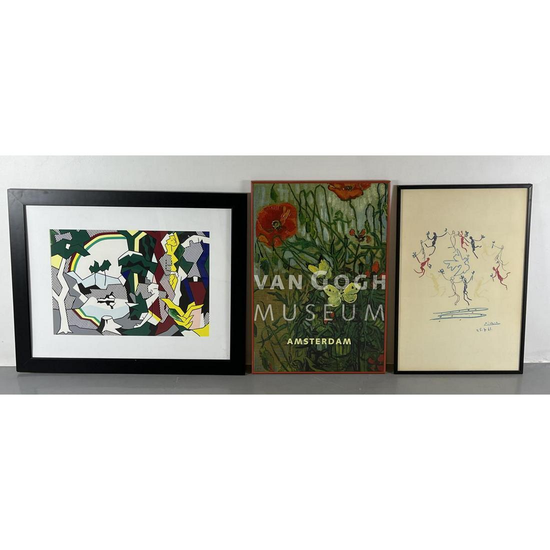 3pcs Art Posters. Lichtenstein, van Gogh, and Picasso. (1 of 10)