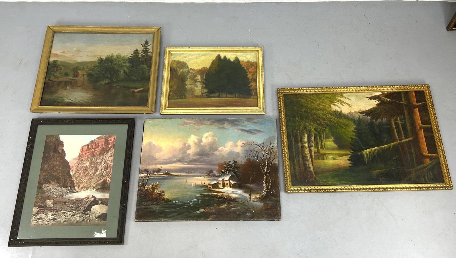 lot Antique Landscape Oil Paintings (1 of 20)